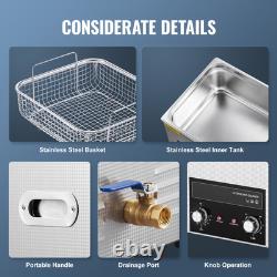 15L Ultrasonic Cleaner with Heater Timer & Basket Digital Sonic Machine