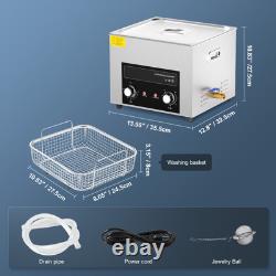 15L Ultrasonic Cleaner with Heater Timer & Basket Digital Sonic Machine
