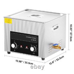 15L Ultrasonic Cleaner with Heater Timer & Basket Digital Sonic Machine