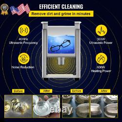 15L Upgraded Ultrasonic Cleaner 600W Heater 360W Ultrasonic Professional Digital