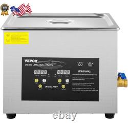 15L Upgraded Ultrasonic Cleaner 600W Heater 360W Ultrasonic Professional Digital