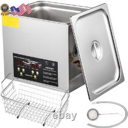 15L Upgraded Ultrasonic Cleaner 600W Heater 360W Ultrasonic Professional Digital