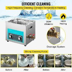 15l Stainless Steel Liter Industry Heated Ultrasonic Cleaner Heater Withtimer Usa