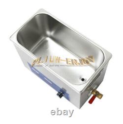 1PCS New 220V 6L 180W Digital Heated Ultrasonic Cleaner For Jewelry Dental coin