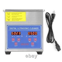 2/3L Stainless Steel Industry Ultrasonic Cleaner Heated Heater with Digital Timer