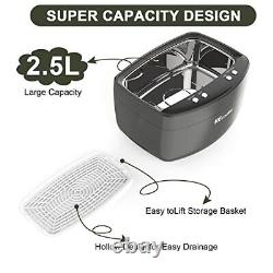 2.5L Large Capacity Ultrasonic Cleaner with Degas, Heating and Time Setting 160