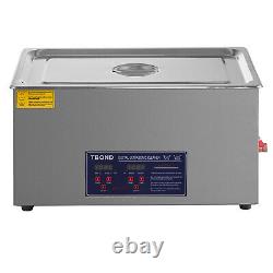 20L Stainless Steel Ultrasonic Cleaner Digital Timer & Heater Safely Removes Oil