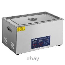 20L Stainless Steel Ultrasonic Cleaner Digital Timer & Heater Safely Removes Oil