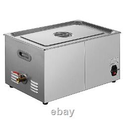 20L Stainless Steel Ultrasonic Cleaner Digital Timer & Heater Safely Removes Oil