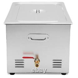 22 liter ultrasonic cleaner stainless steel with heater timer digital