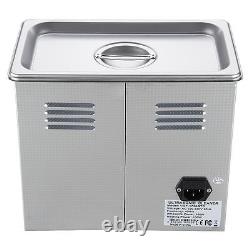 220V Stainless Steel 3L Liter Industry Heated Ultrasonic Cleaner Heater + Timer