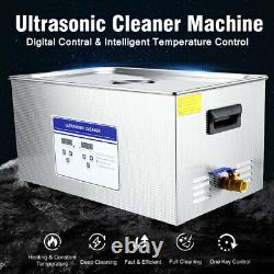 22L Disinfector Ultrasonic Cleaner Stainless Steel Industry Heated Heater +Timer