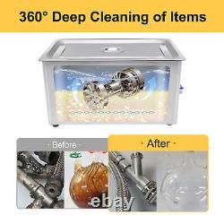 22L Stainless Ultrasonic Cleaner Cleaning Equipment Industry Heated with Timer