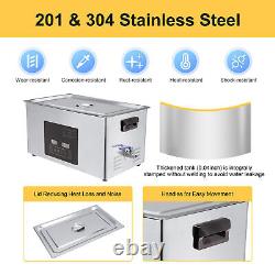 22L Stainless Ultrasonic Cleaner Cleaning Equipment Industry Heated with Timer