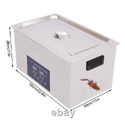 22L Ultrasonic Cleaner Industry Heated With Timer Jewelry Ring Glasses