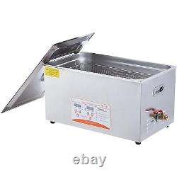 22L Ultrasonic Cleaner Machine Heated Timer 220W for Jewelry Tool Watch Glasses