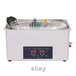 22L Ultrasonic Cleaner Stainless Steel Industrial Heating LED Display Screen
