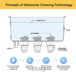 22L Ultrasonic Cleaner Stainless Steel Industry Heated Heater Dual Frequency