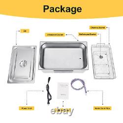 22L Ultrasonic Cleaner Stainless Steel Industry Heated Heater Dual Frequency