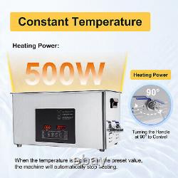 22L Ultrasonic Cleaner Stainless Steel Industry Heated Heater Dual Frequency