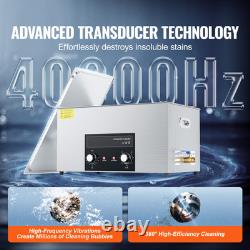 22L Ultrasonic Cleaner with Heater Timer & Basket Digital Sonic Machine