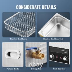 22L Ultrasonic Cleaner with Heater Timer & Basket Digital Sonic Machine