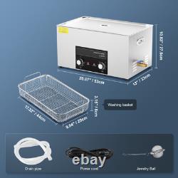 22L Ultrasonic Cleaner with Heater Timer & Basket Digital Sonic Machine