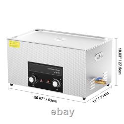 22L Ultrasonic Cleaner with Heater Timer & Basket Digital Sonic Machine