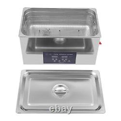 28/40K Ultrasonic Cleaner Stainless Steel 30L Industry Heated Heater With Timer US