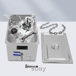 28/40Khz 30L Ultrasonic Cleaner Industry Heated withTimer Jewelry Ring Glasses USA