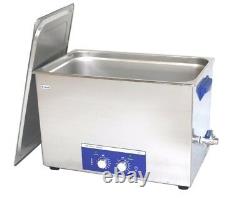 28L Industrial Ultrasonic Cleaner Dental Lab Equipment Timer Heat 1200W 40KHz