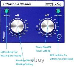 28L Industrial Ultrasonic Cleaner Dental Lab Equipment Timer Heat 1200W 40KHz