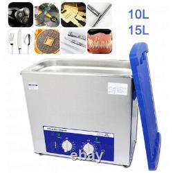 2L 6L Stainless Steel Heated Ultrasonic Cleaner Jewelry Watch Washing Machine