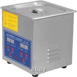 2L Dental Digital LCD Ultrasonic Cleaner Cleaning Stainless Steel Home Lab CE US