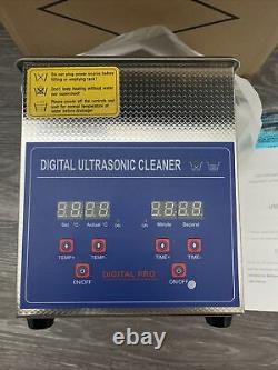 2L Professional Digital Ultrasonic Cleaner Machine with Timer Heated 110V