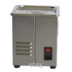 2L Stainless Steel Ultrasonic Cleaner Portable Washing Machine with Basket