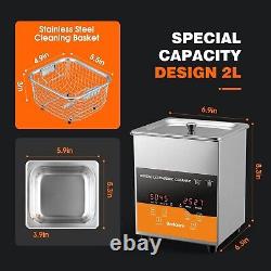 2L Ultrasonic Cleaner with Heater & Timer Stainless Steel Cleaning Machine