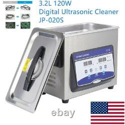 3.2L 120W Digital Ultrasonic Cleaner Heated Timer Ultra Sonic Cleaning Machine