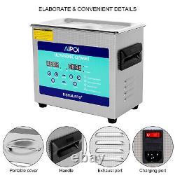 3.2L Stainless Steel Industry Sonic Heated Ultrasonic Cleaner Heater withTimer NEW