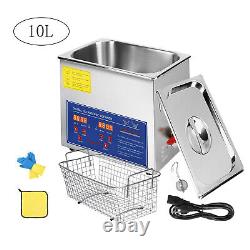 3-30L Stainless Steel Bathtub Cleaner Ultrasonic Cleaner Digital Timer US