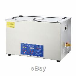 30L Commercial Heated Ultrasonic Cleaner with Digital Timer for Jewelry Dentures