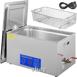 30L Industrial Ultrasonic Cleaner Cleaning Equipment with Digital Timer & Heater