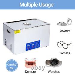 30L Professional Ultrasonic Cleaner Machine with Timer Heated Cleaning Machines