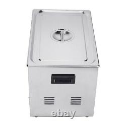 30L Stainless Ultrasonic Cleaner Machine Bath Tank Digital Timer Heated set