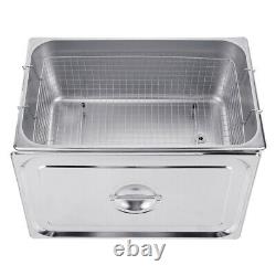 30L Stainless Ultrasonic Cleaner Machine Bath Tank Digital Timer Heated set