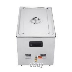 30L Stainless Ultrasonic Cleaner Machine Bath Tank Digital Timer Heated set