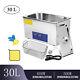 30L Stainless Ultrasonic Cleaner Machine Tank with Timer Heater Cleaning US