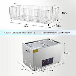 30L Ultrasonic Cleaner Cleaning Equipment Liter Industry Heated W Timer Heater