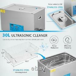 30L Ultrasonic Cleaner Cleaning Equipment Liter Industry Heated With Timer Heater