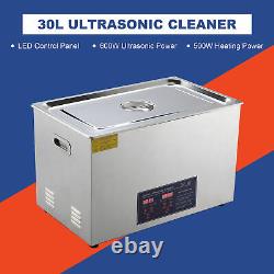 30L Ultrasonic Cleaner Cleaning Equipment Liter Industry Heated With Timer Heater